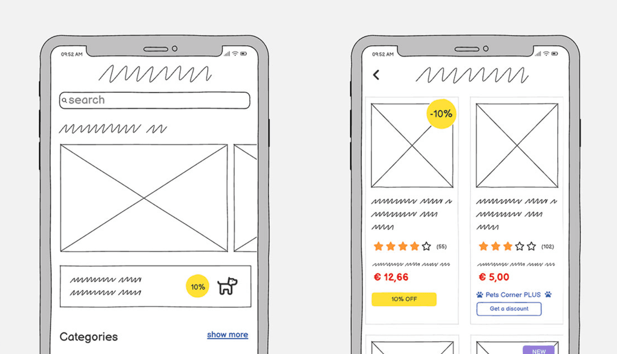 A screenshot of Balsamiq mockup