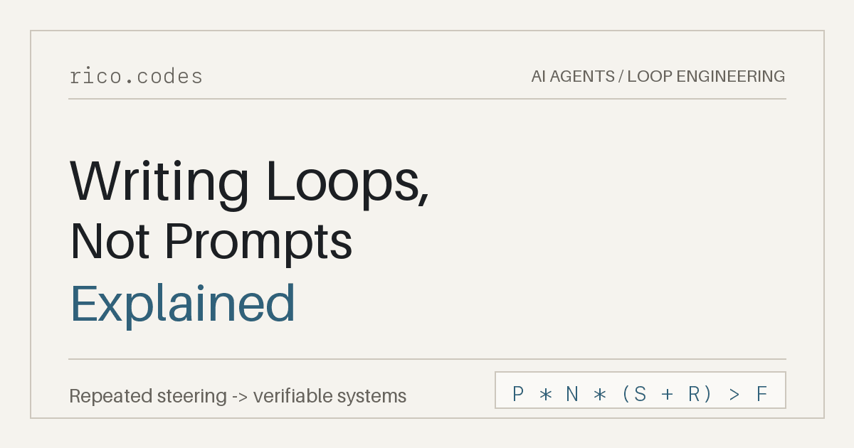 Por que escrever loops, não prompts