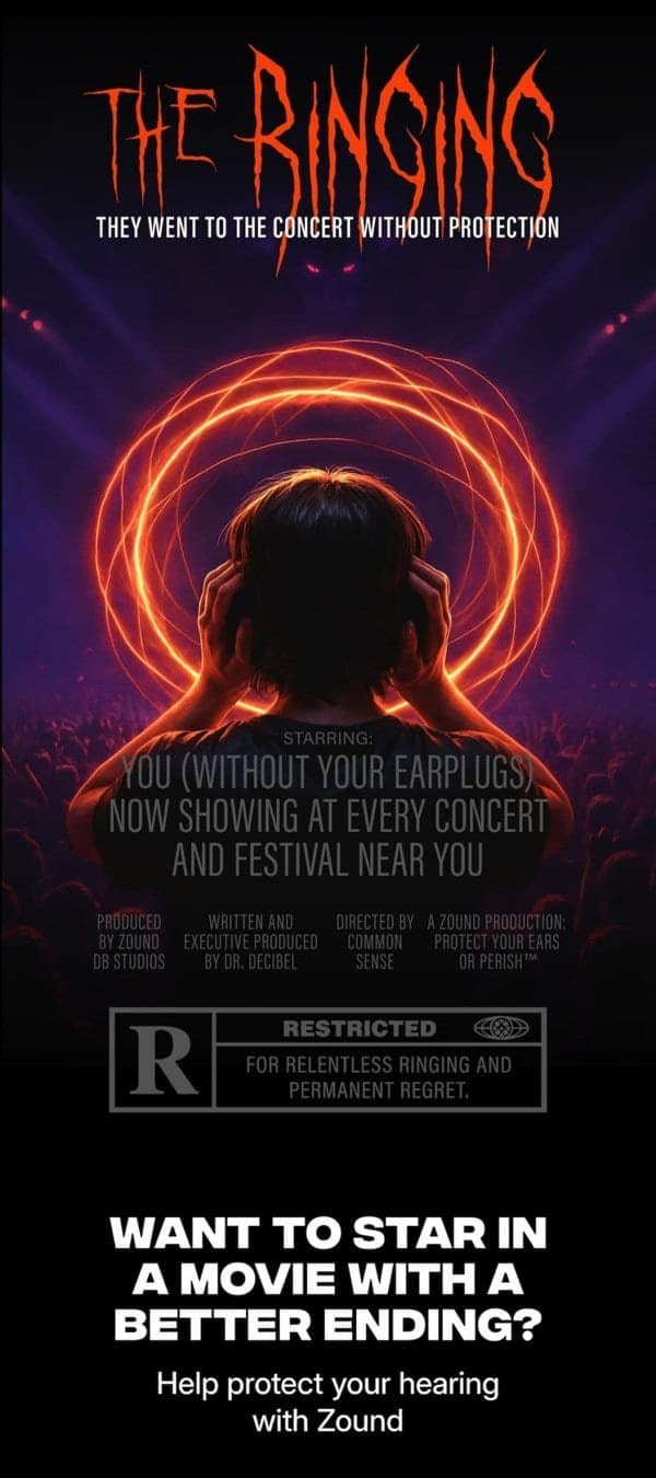 Zound Halloween email: The Ringing horror movie poster