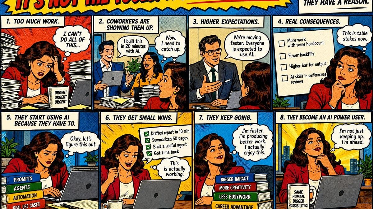 A IA melhor não mudou meu jeito de trabalhar: foram as pessoas