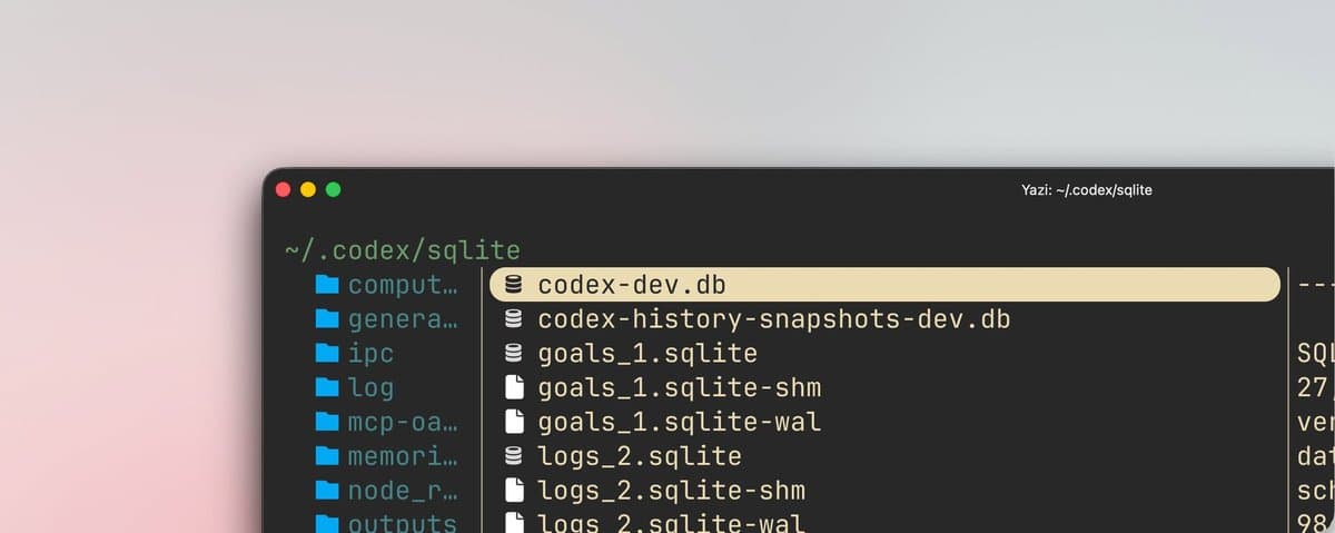 A persistência de conversas no Codex: um olhar sobre o armazenamento de dados