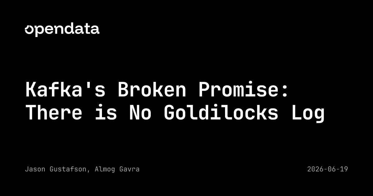 A 'Promessa Quebrada' do Kafka: Não Existe um Log Dourado