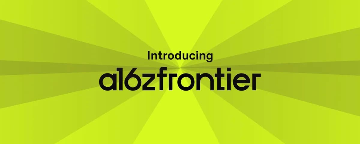 A16z Crypto muda de nome para a16z Frontier e amplia atuação para IA e tecnologias de fronteira