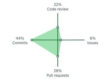 GitHub activity graph - 2025