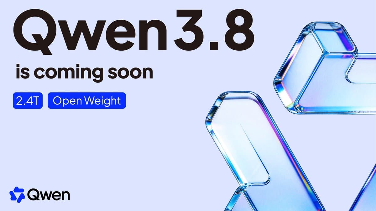 Alibaba lança o Qwen3.8, e a versão open weight está a caminho
