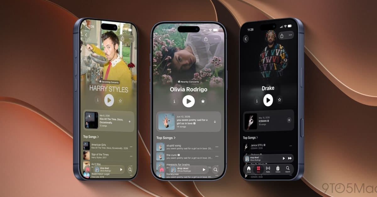 Apple Music ganha novo visual no iOS 27 com foco em integração visual e usabilidade