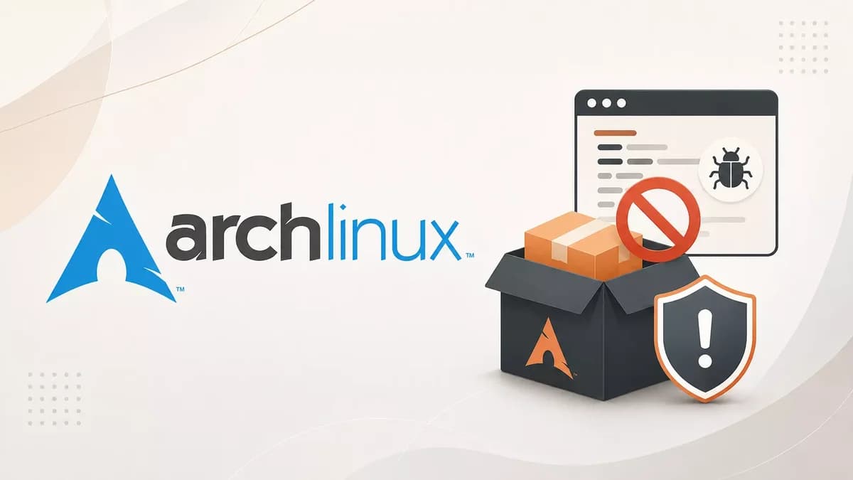 Arch Linux suspende adoção de pacotes AUR devido a campanha de commits maliciosos