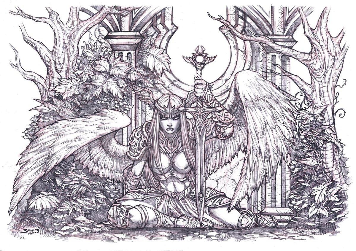 Arte épica a lápis faz deste artista uma estrela em ascensão nos quadrinhos indie