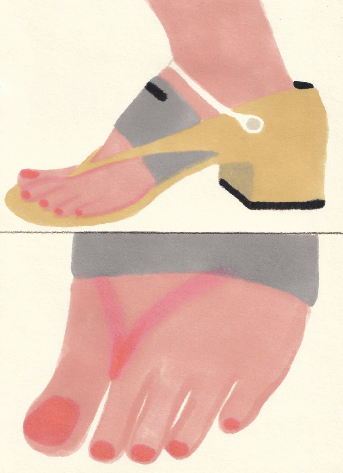 As ilustrações de Ana Terral capturam com precisão a beleza e a dor do corpo humano
