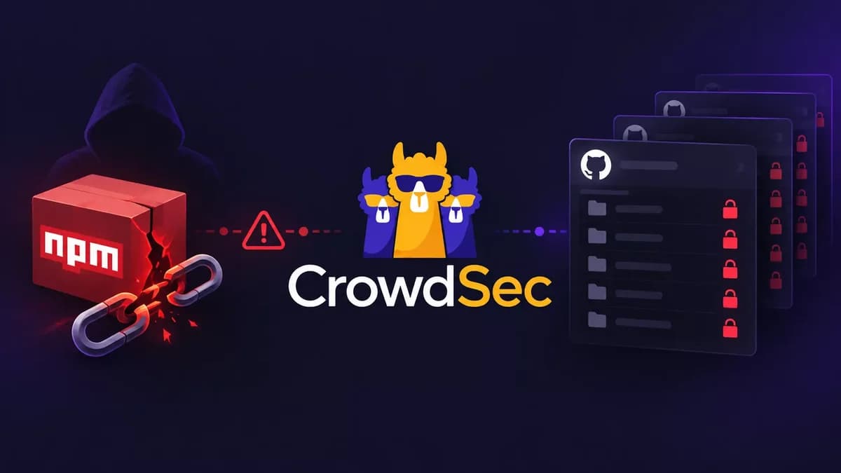 Ataque na cadeia de supply do TanStack NPM expõe 170 repositórios privados do GitHub da CrowdSec