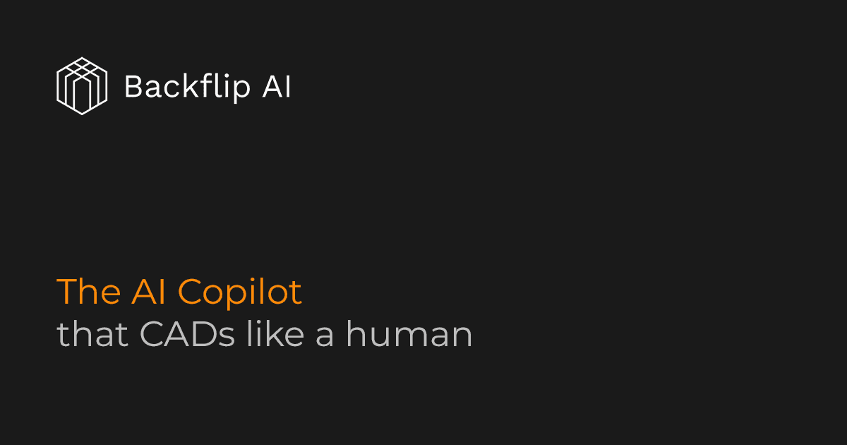 Backflip IA cria modelo que converte peças físicas em arquivos CAD digitais em minutos