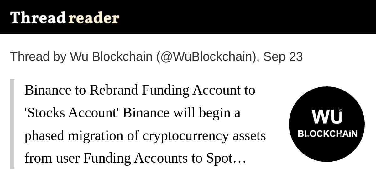 Binance prepara reestruturação de contas para focar em equities e stock options