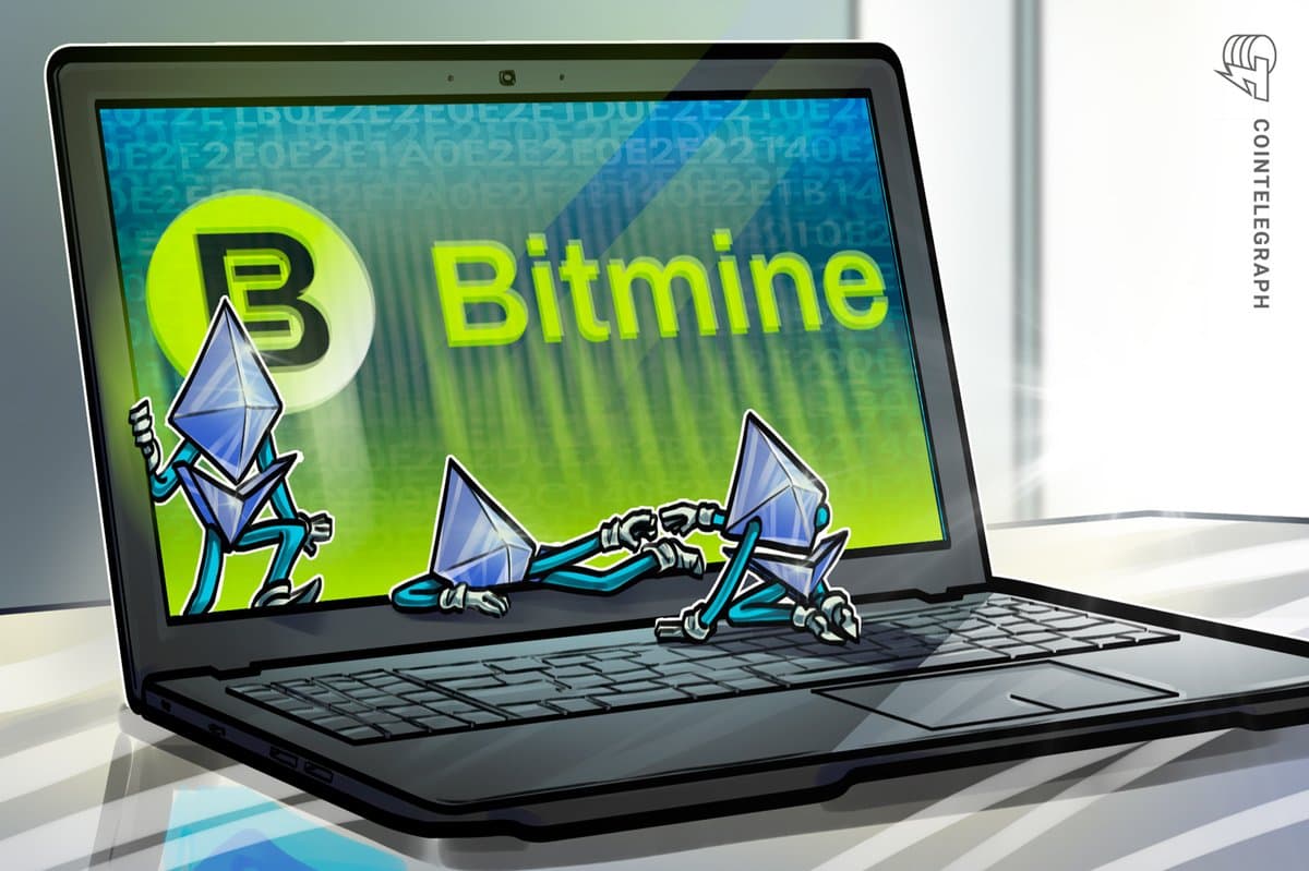 Bitmine aumenta reservas de Ether para 5,7 milhões de tokens e passa a integrar o índice Russell 1000