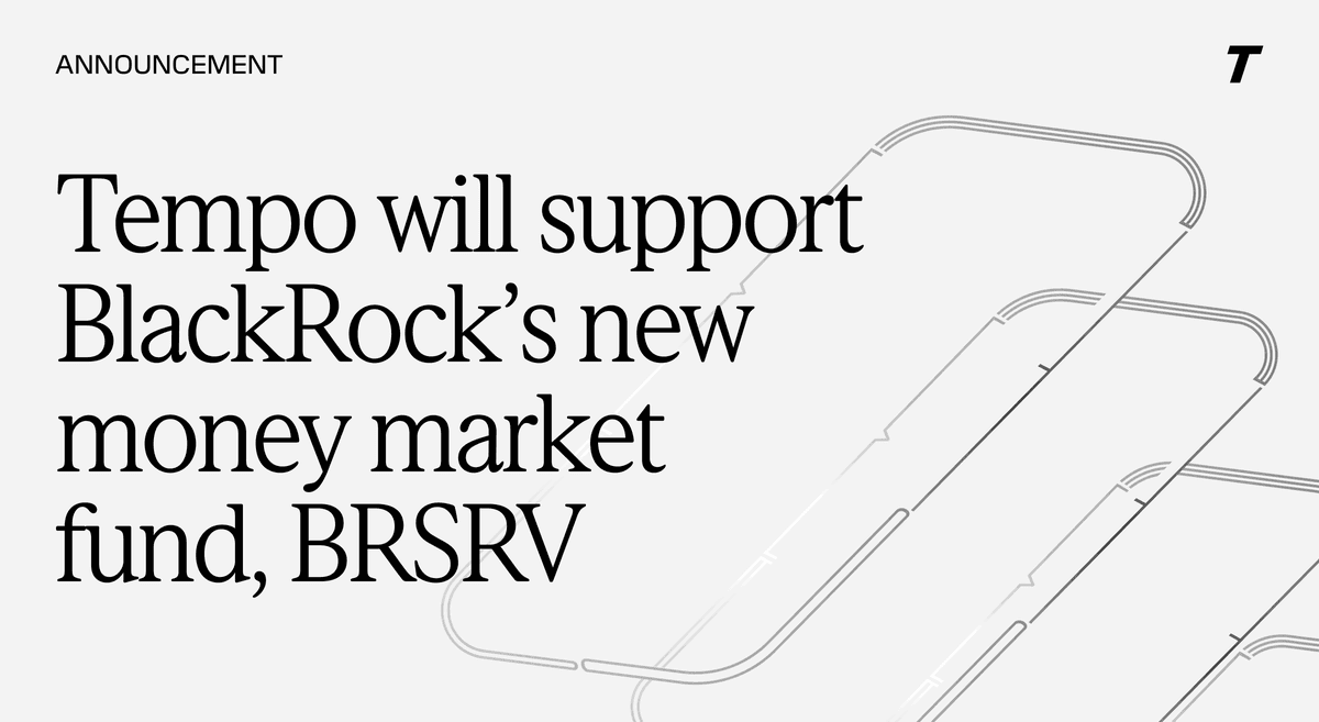 BlackRock escolhe Tempo para seu novo fundo de mercado monetário tokenizado