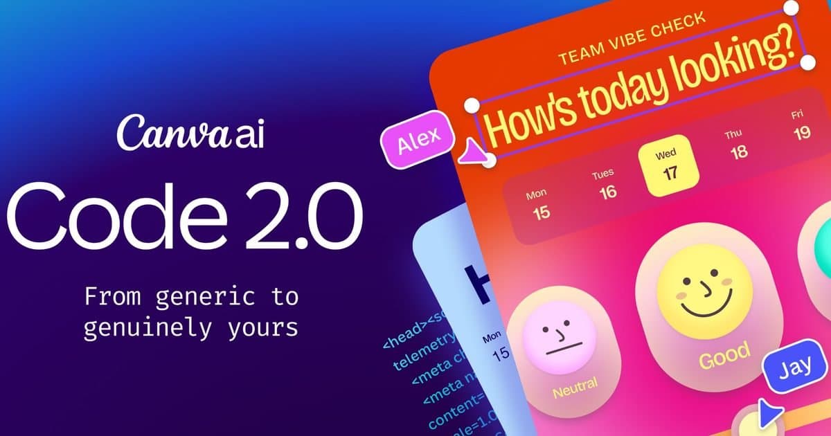 Canva Code 2.0 torna a criação de código acessível para todos com IA