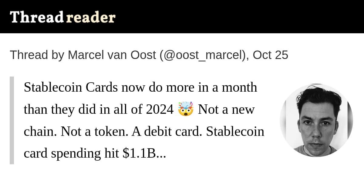 Cartões com stablecoins movimentam em um mês mais do que em todo o ano de 2024