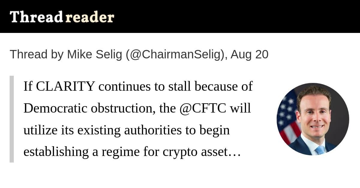 CFTC agirá no mercado cripto mesmo sem a aprovação do projeto de lei CLARITY