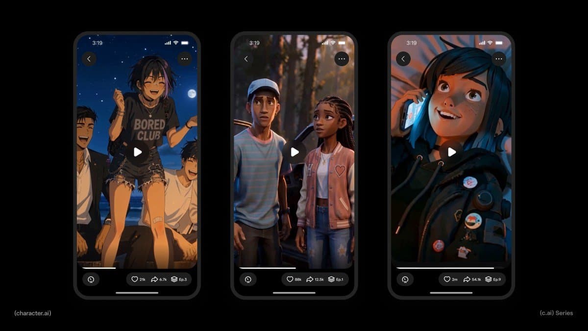 Character.AI lança microdramas com produção própria, mas há uma novidade