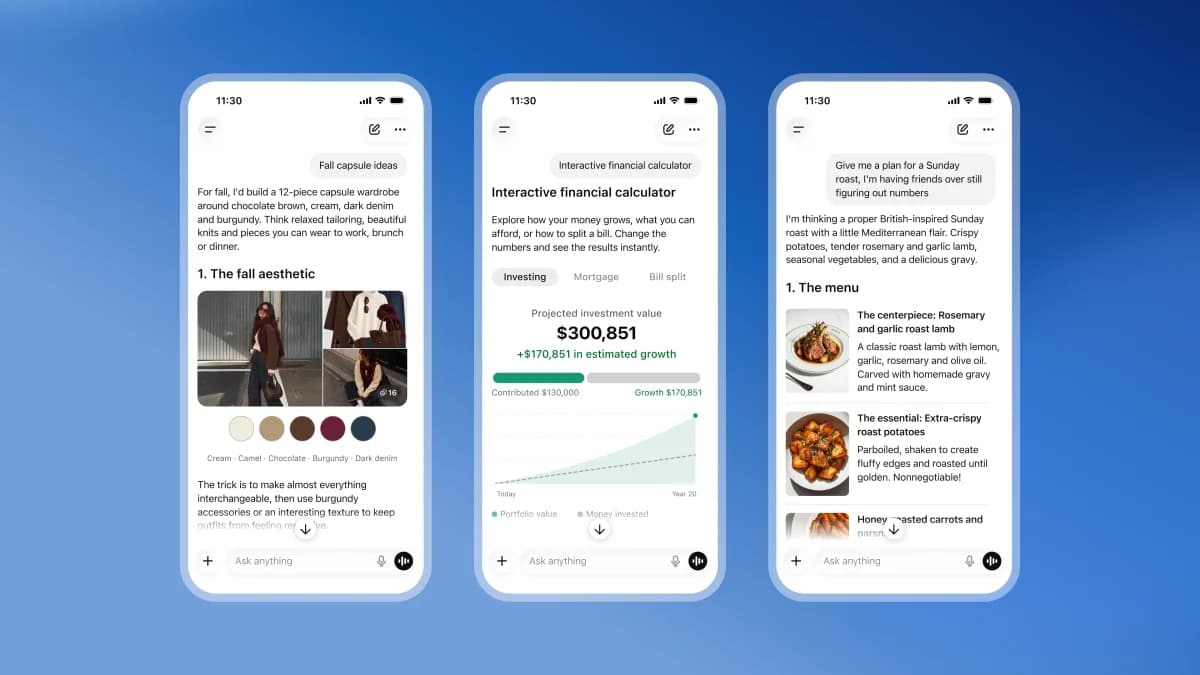 ChatGPT ganha nova interface mais visual e interativa