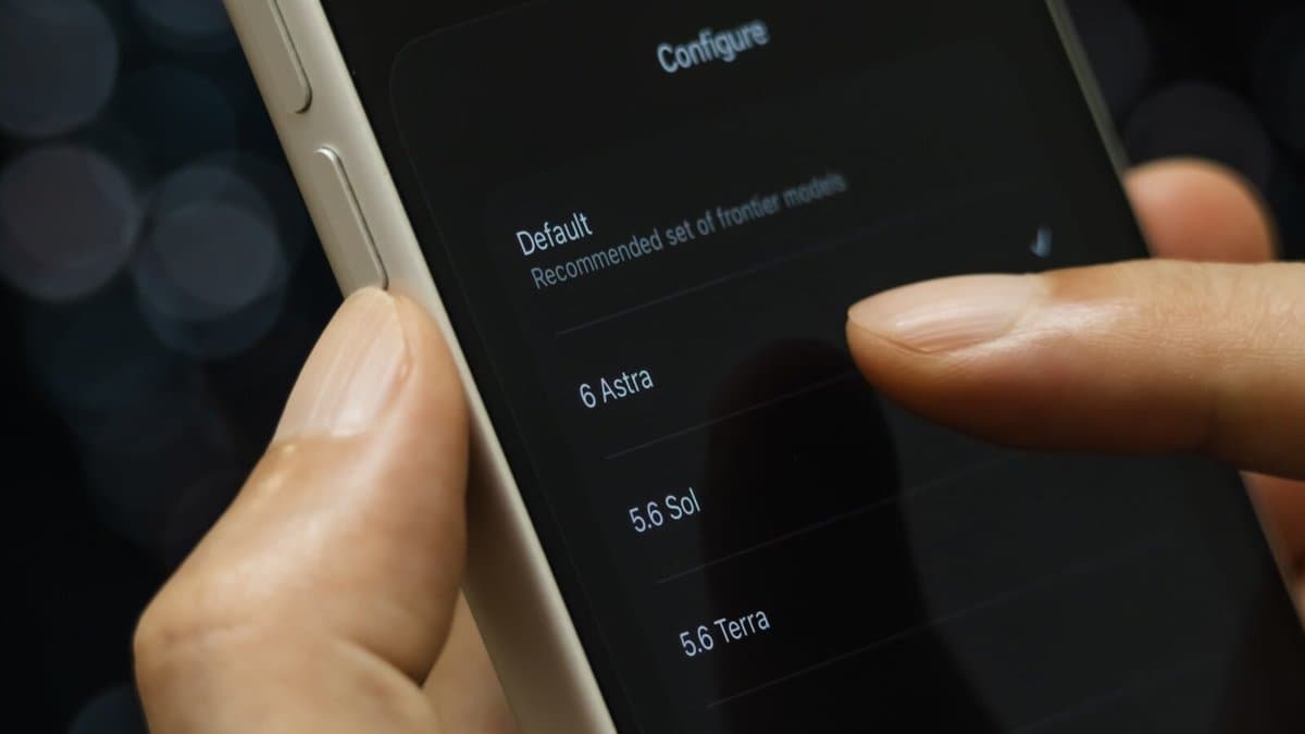 The ChatGPT app on a smartphone