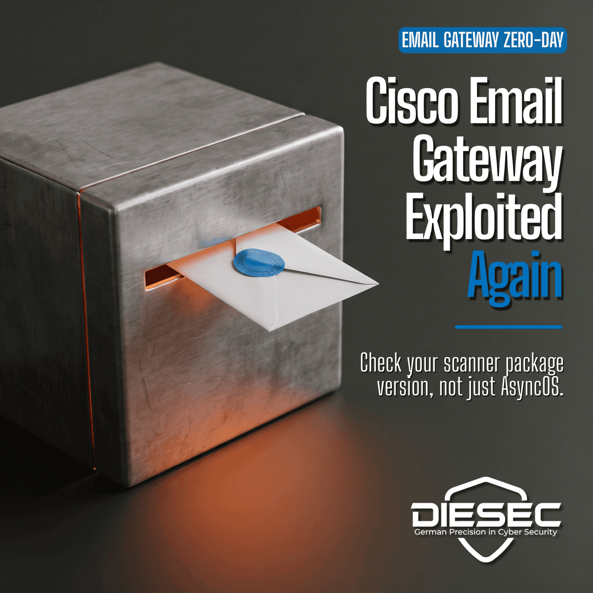 Cisco confirma exploração de vulnerabilidade zero-day em Secure Email Gateway
