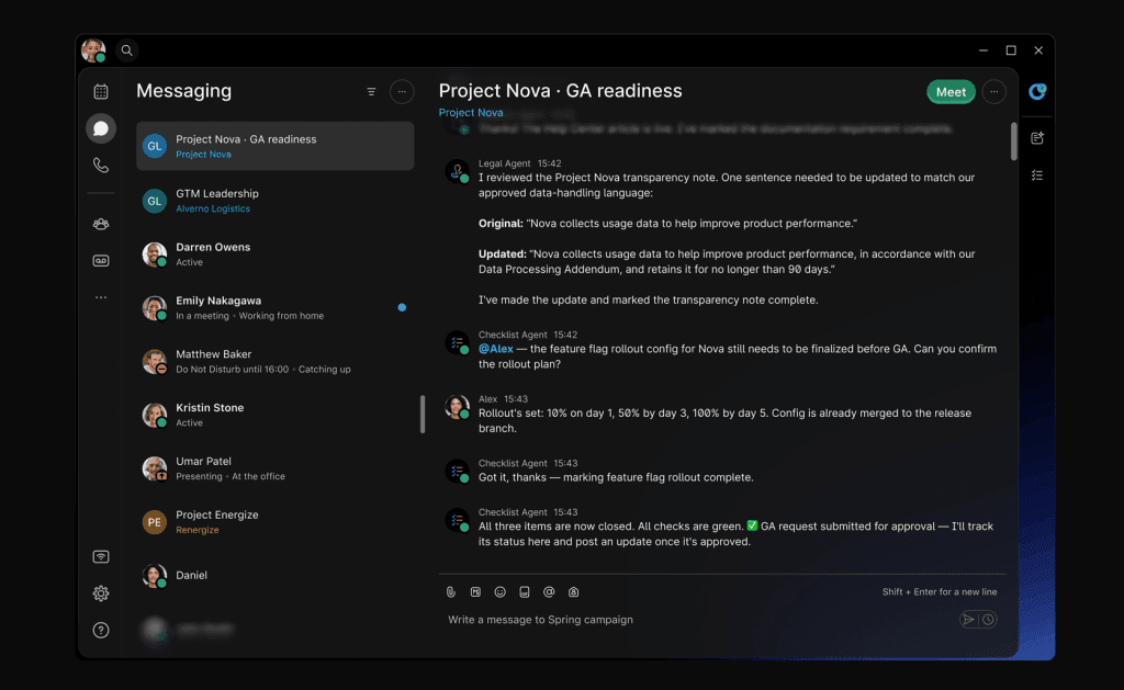 Cisco integra agentes de IA colaborativos e Claude nos chats do Webex