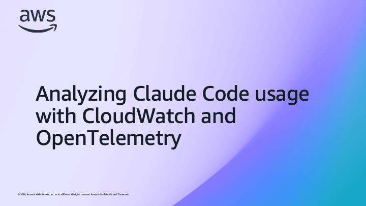 CloudWatch e OpenTelemetry passam a medir o uso do Claude Code