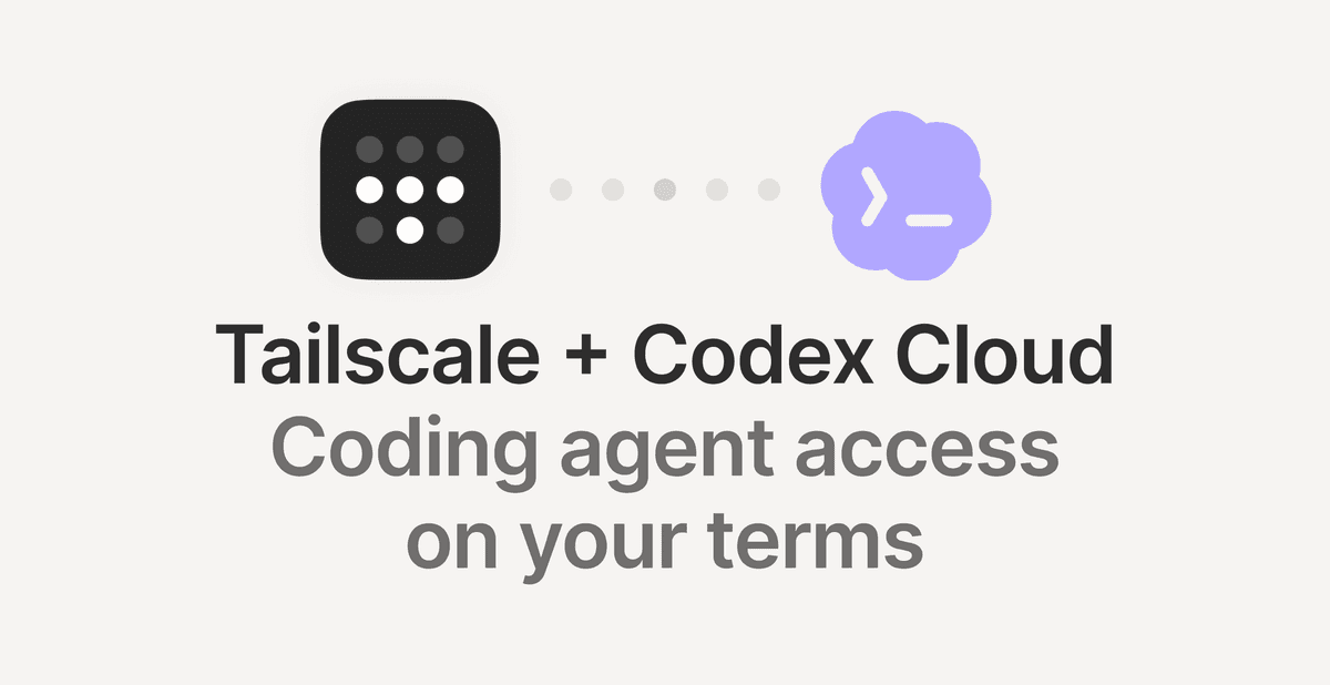 Codex Cloud agora oferece suporte ao Tailscale
