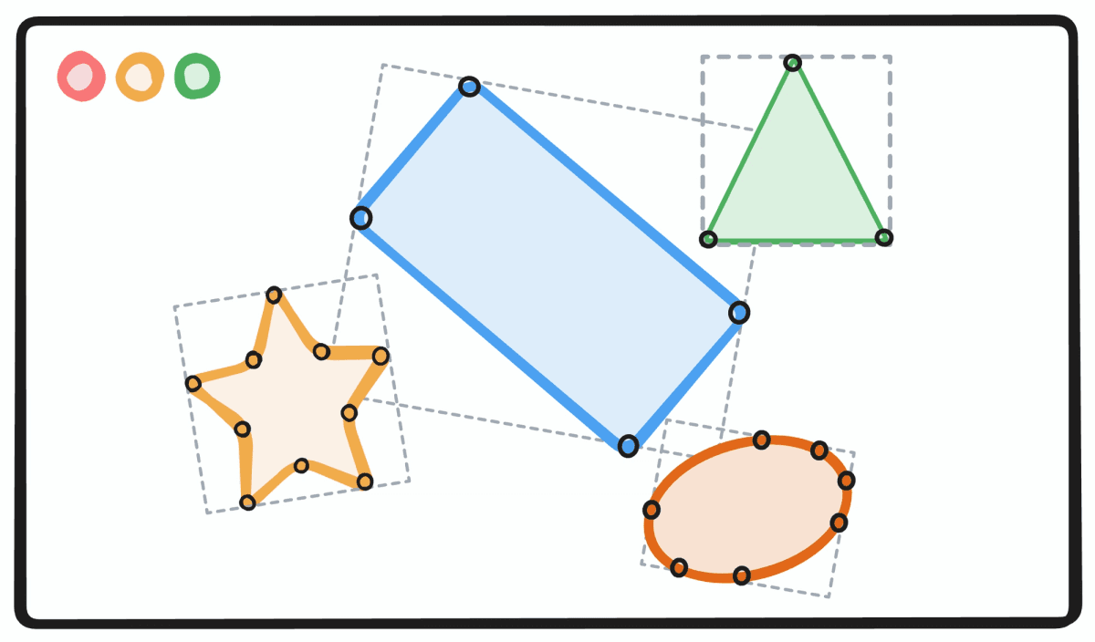 Como calcular bounding boxes no tldraw