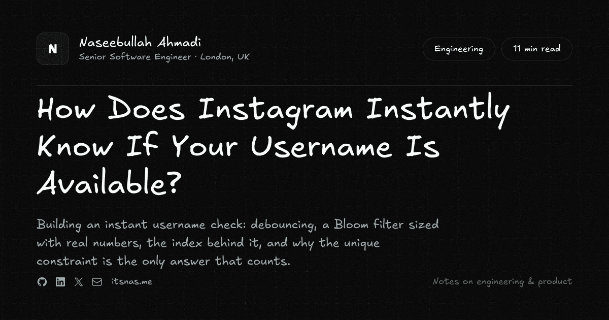 Como o Instagram Verifica a Disponibilidade de Usuários Instantaneamente?