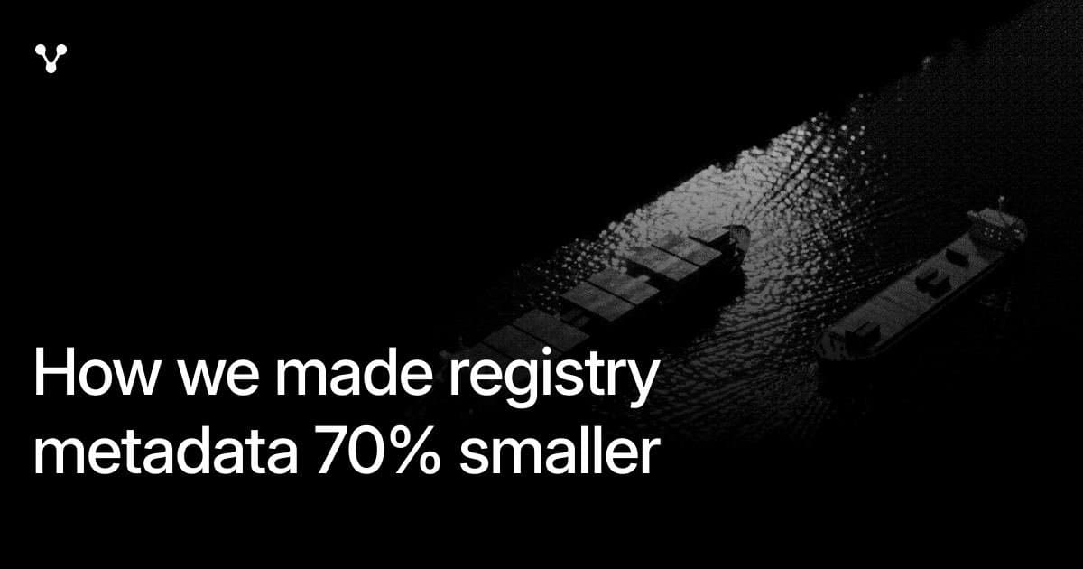 Como reduzimos o tamanho dos metadados de registry em 70%