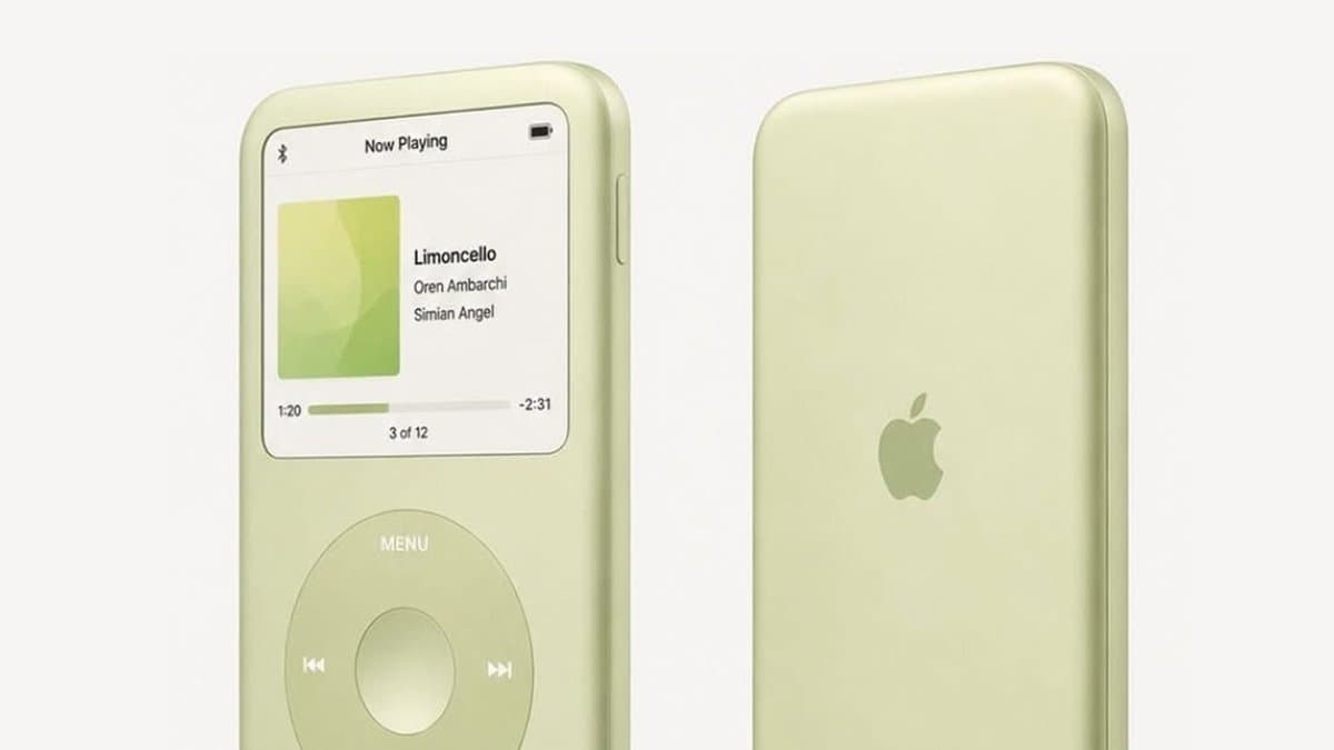 Conceito moderno de Apple iPod com click wheel clássica reacende a nostalgia dos usuários