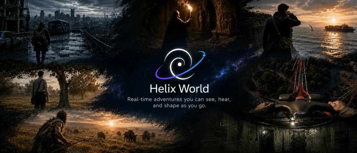 Conheça o Helix World: um world model audiovisual em tempo real