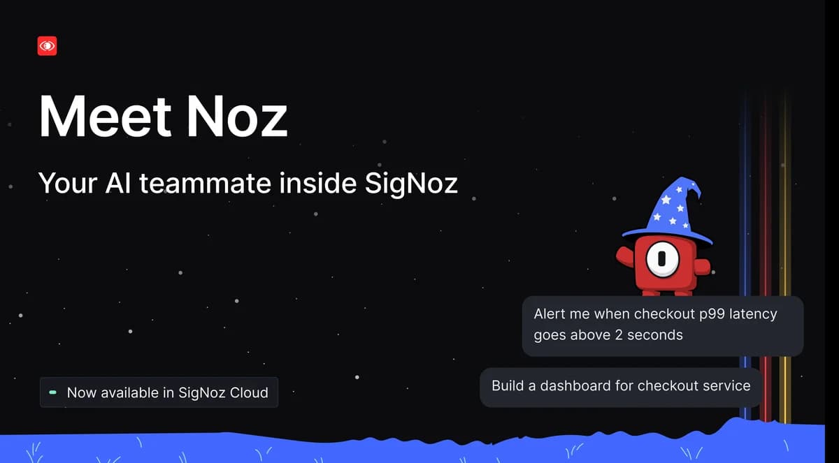 Conheça o Noz, seu novo assistente de IA integrado ao SigNoz