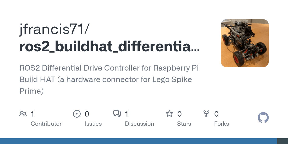 Controle de Robô Diferencial ROS 2 para Lego com Raspberry Pi Build HAT