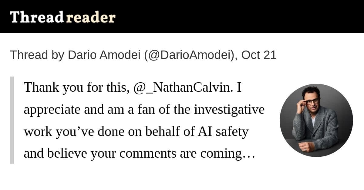 Dario Amodei responde a crítica sobre a postura da Anthropic em safety