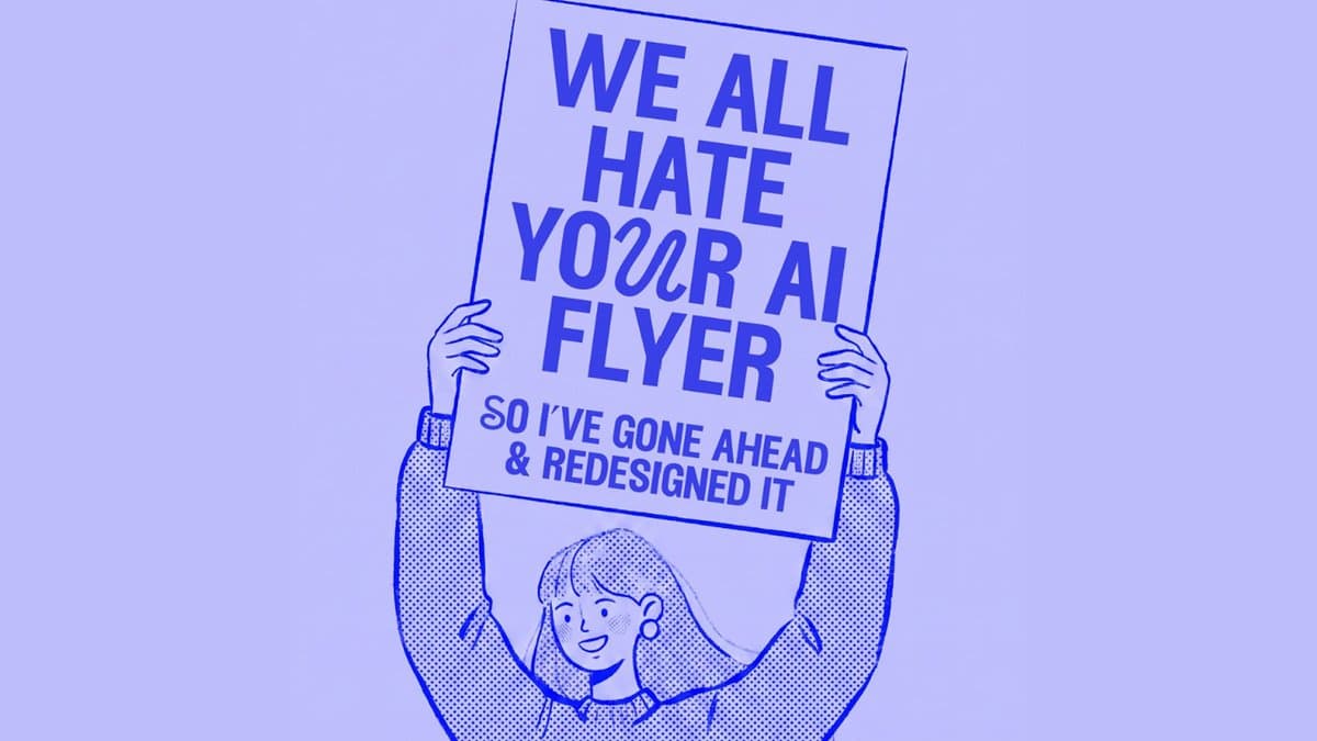 Designers de olho na correção de flyers ruins gerados por IA