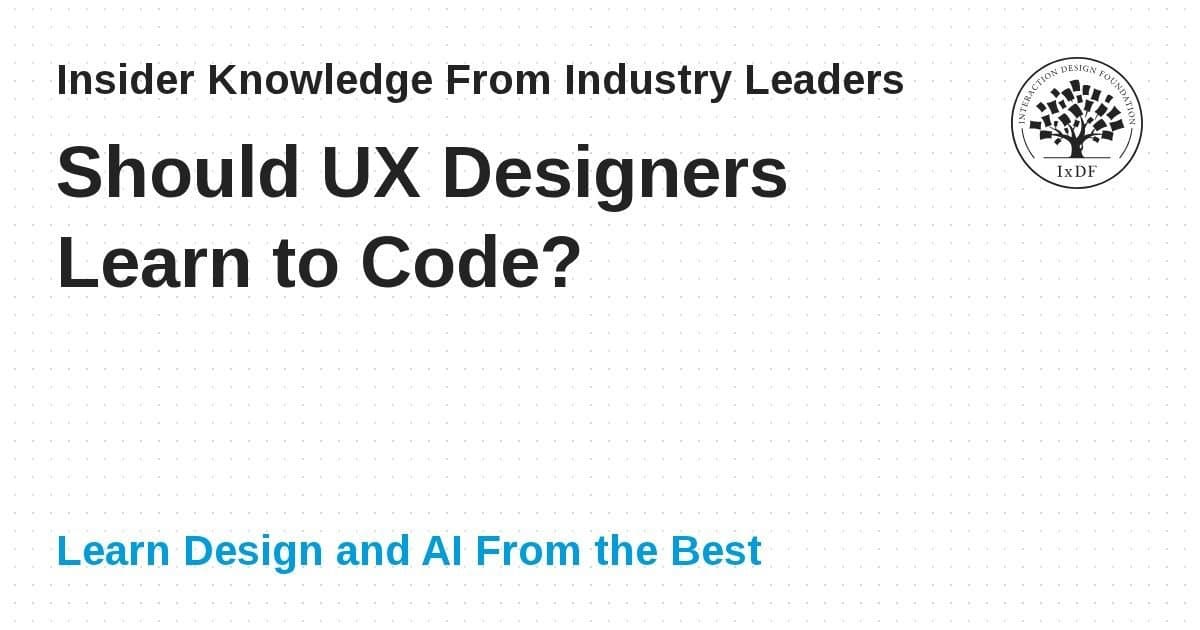 Designers UX devem aprender a codificar? Um debate em aberto