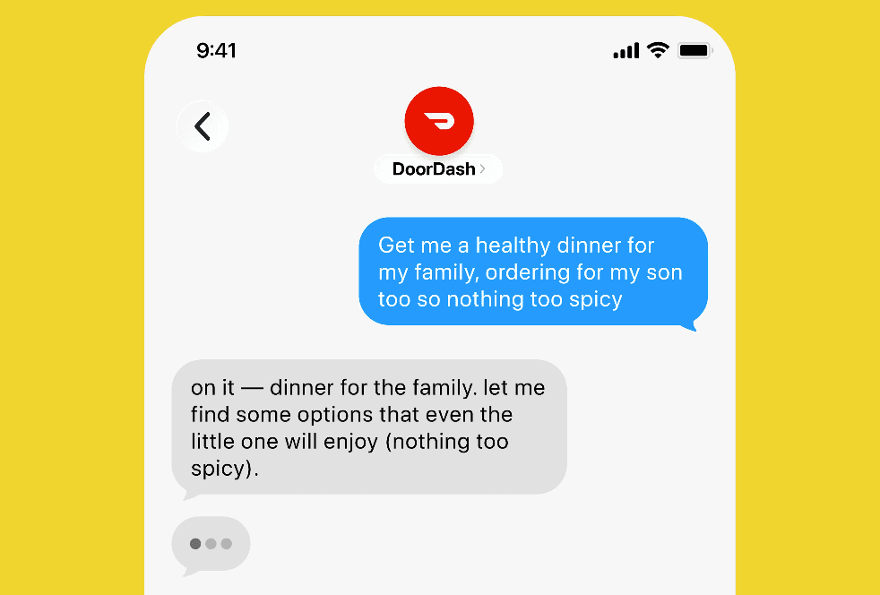 DoorDash lança agente de IA que permite pedir comida via mensagem de texto