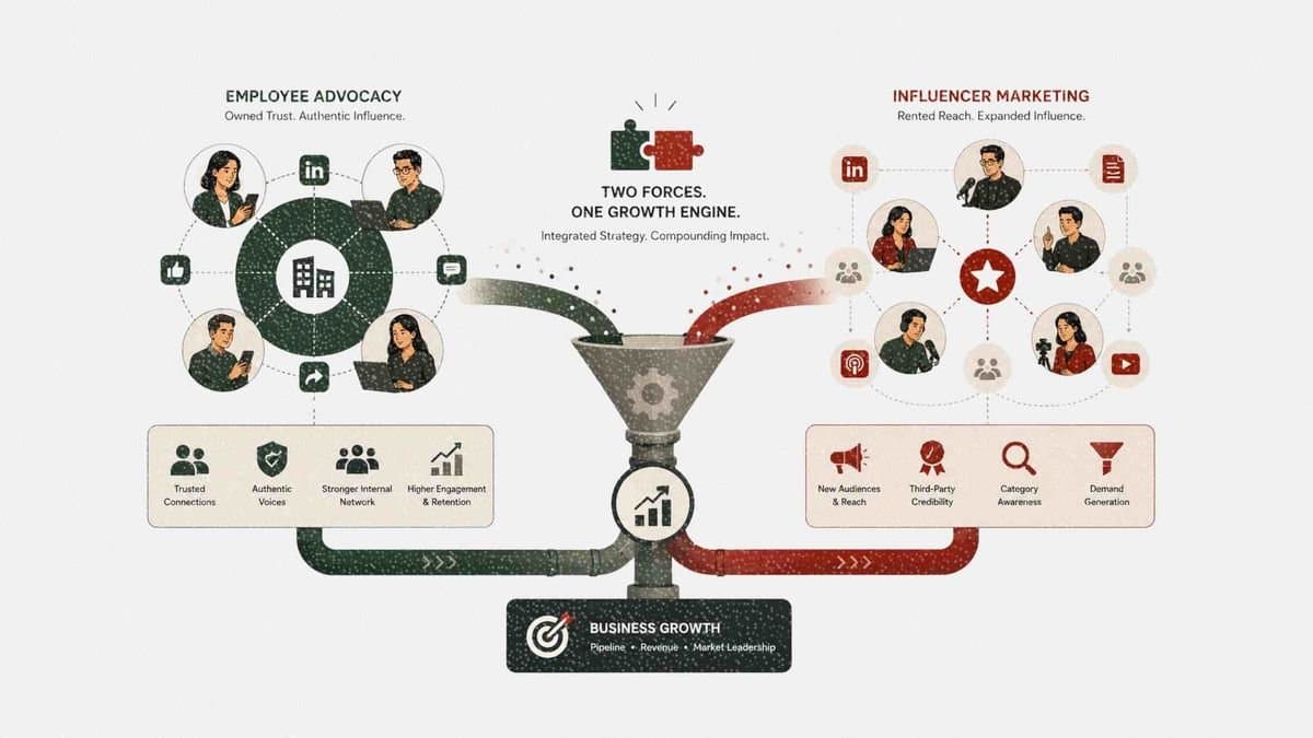 Employee advocacy e influencer marketing: por que marcas B2B precisam dos dois