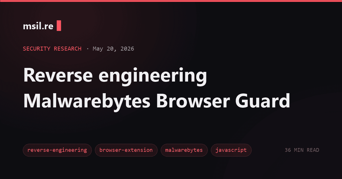 Engenharia Reversa do Malwarebytes Browser Guard Revela Mecanismos de Detecção