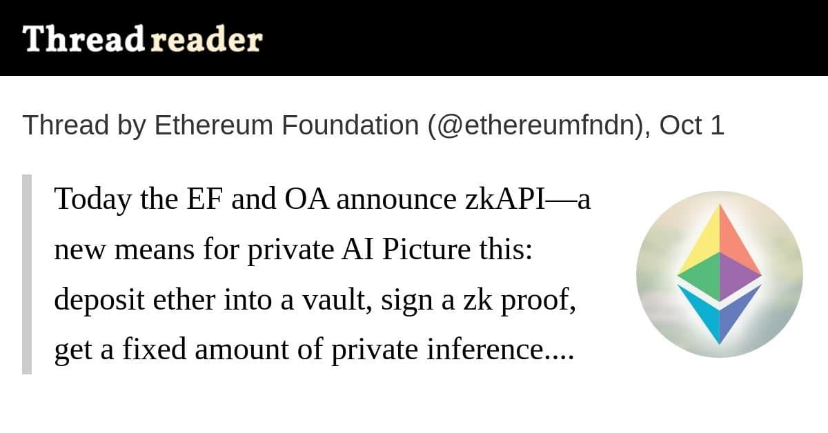 Ethereum Foundation Lança zkAPI para Acesso Privado a APIs