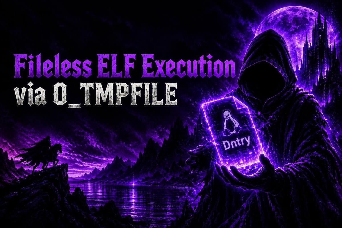 Execução ELF sem arquivo via O_TMPFILE evade detecções de segurança