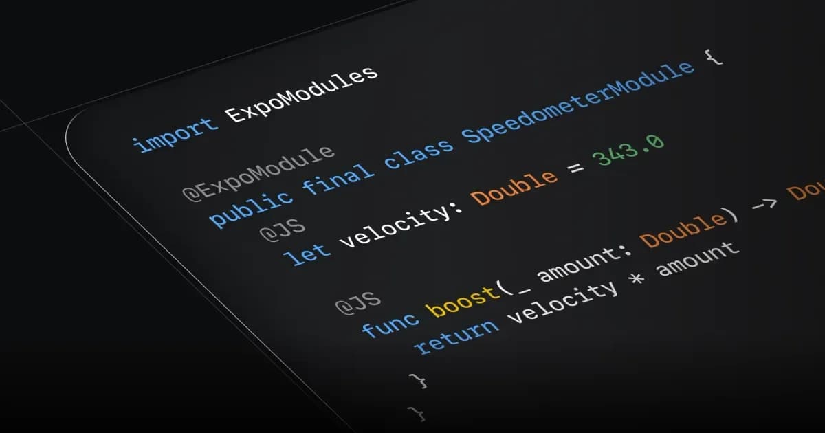 Expo Modules 2.0 substitui DSL nativa por classes Swift e Kotlin anotadas para reduzir boilerplate