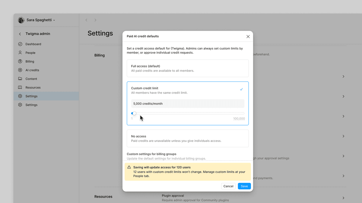 Figma adiciona controles de créditos de IA e APIs de administração para o plano Enterprise