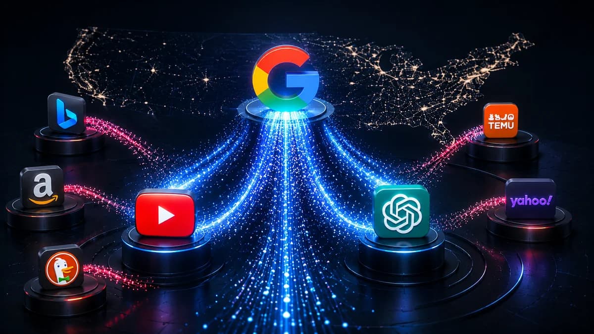 Ganhadores e Perdedores no Tráfego Web dos EUA no Último Ano: O Impacto da IA