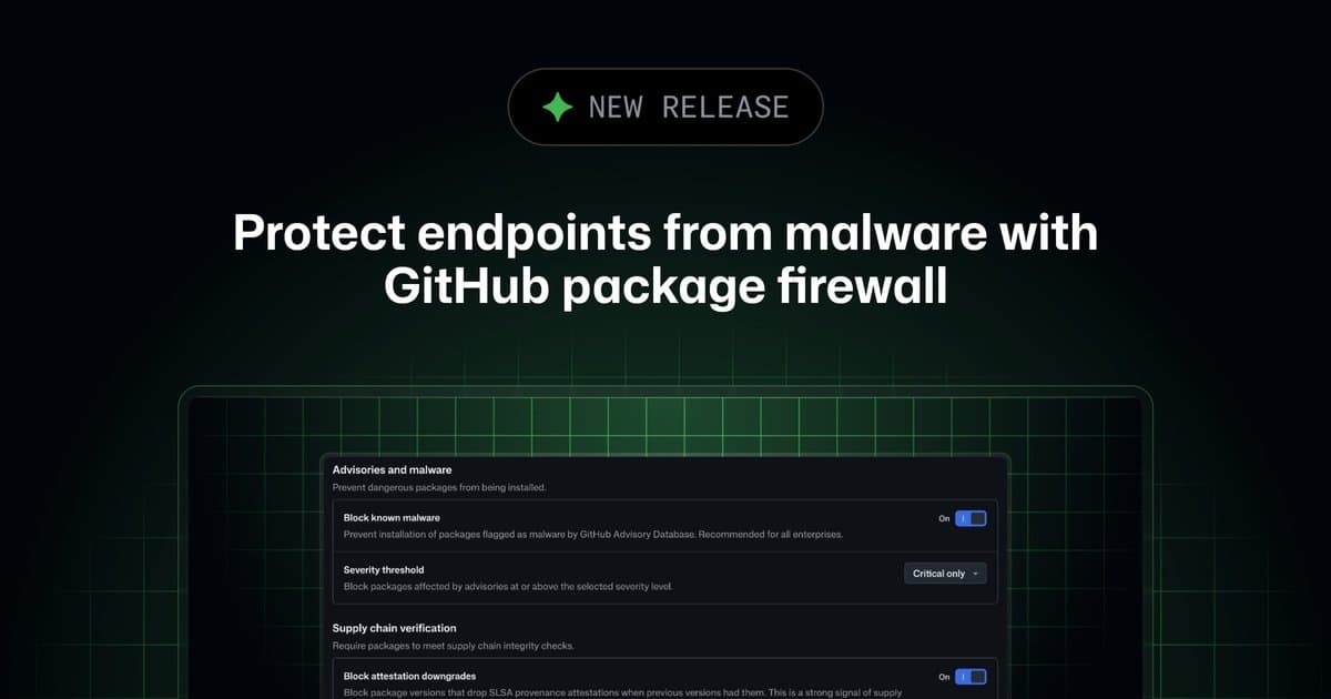 GitHub lança package firewall em public preview
