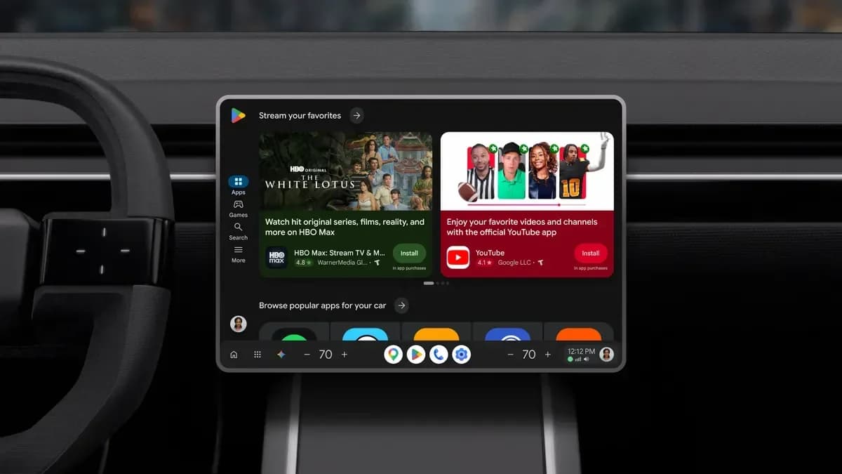 Google Play redesenhado para carros se adapta a diversos displays automotivos