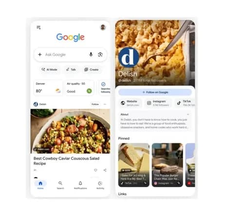 Google simplifica requisitos para perfis de pesquisa, expandindo alcance para marcas e criadores