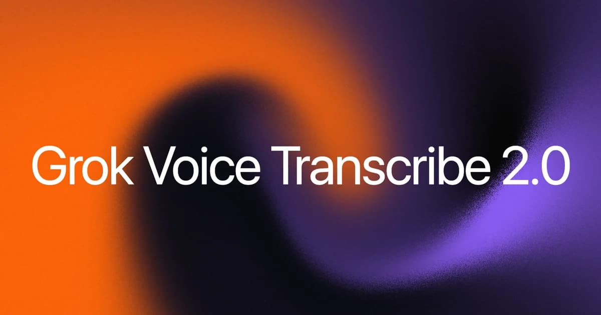 Grok Voice Transcribe 2.0 Chega com o Dobro de Precisão por Mesmo Preço